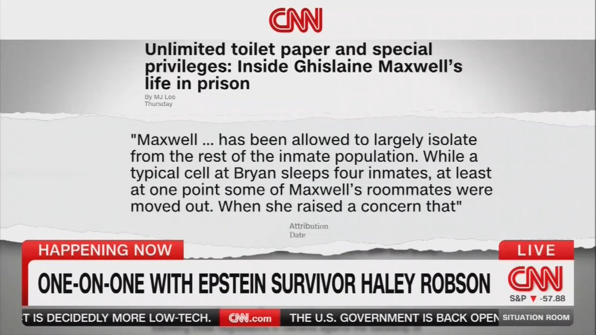Epstein survivor Haley Robson: It's really heartbreaking and disgusting to see that the perpetrators such as Ghislaine Maxwell be given grace. Her doing interviews with people like Todd Blanche, her being moved from a prison, and then she gets preferential treatment. Nobody reached out to the victims. Nobody kept us in the loop. It just goes to prove the amount of corruption in this investigation.