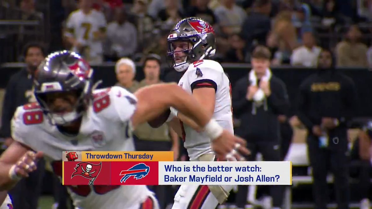 "I just love everything that he stands for." Manti Te'o thinks that Baker Mayfield is a "better watch" at QB than Josh Allen.