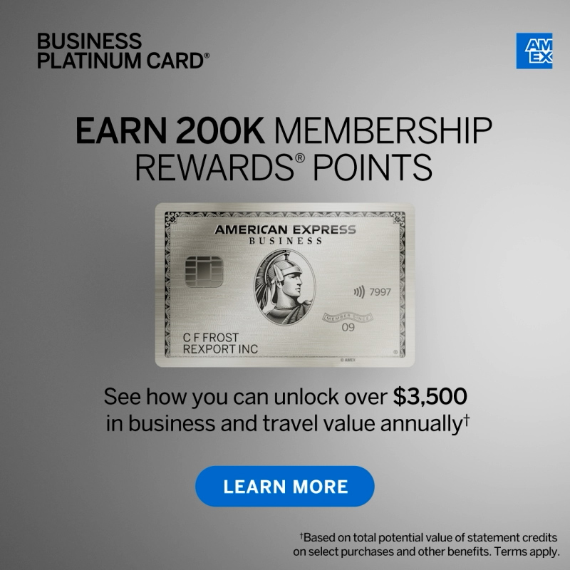 The Business Platinum Card®. Now with more value than ever before.