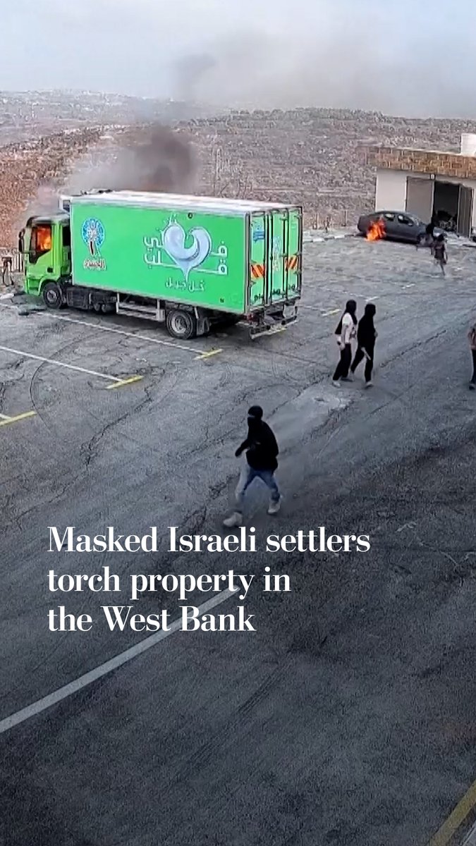 Masked Israeli settlers destroyed property belonging to a dairy farm in Beit Lid in the occupied West Bank. The U.N. humanitarian office said there were the most Israeli settler attacks on Palestinians in the West Bank in October since 2006.