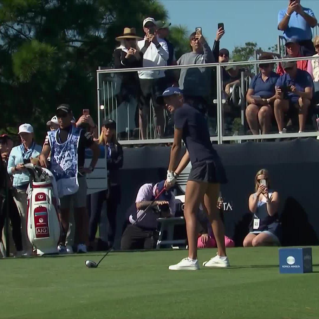 🚨💣⛳️ BOMB — Sponsors invite Kai Trump unloads her tee ball and her LPGA career is underway. What score will she shoot today?
