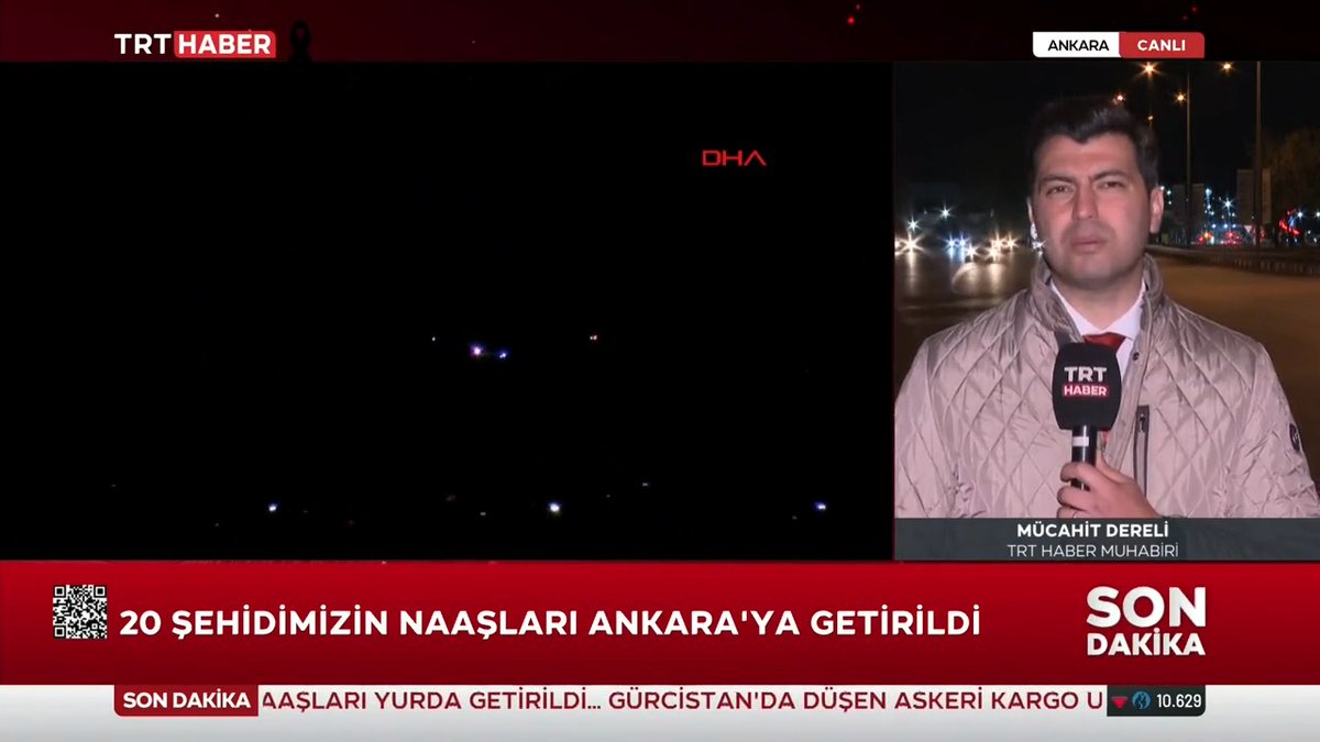 C-130 şehitlerimiz Ankara’ya getirildi.