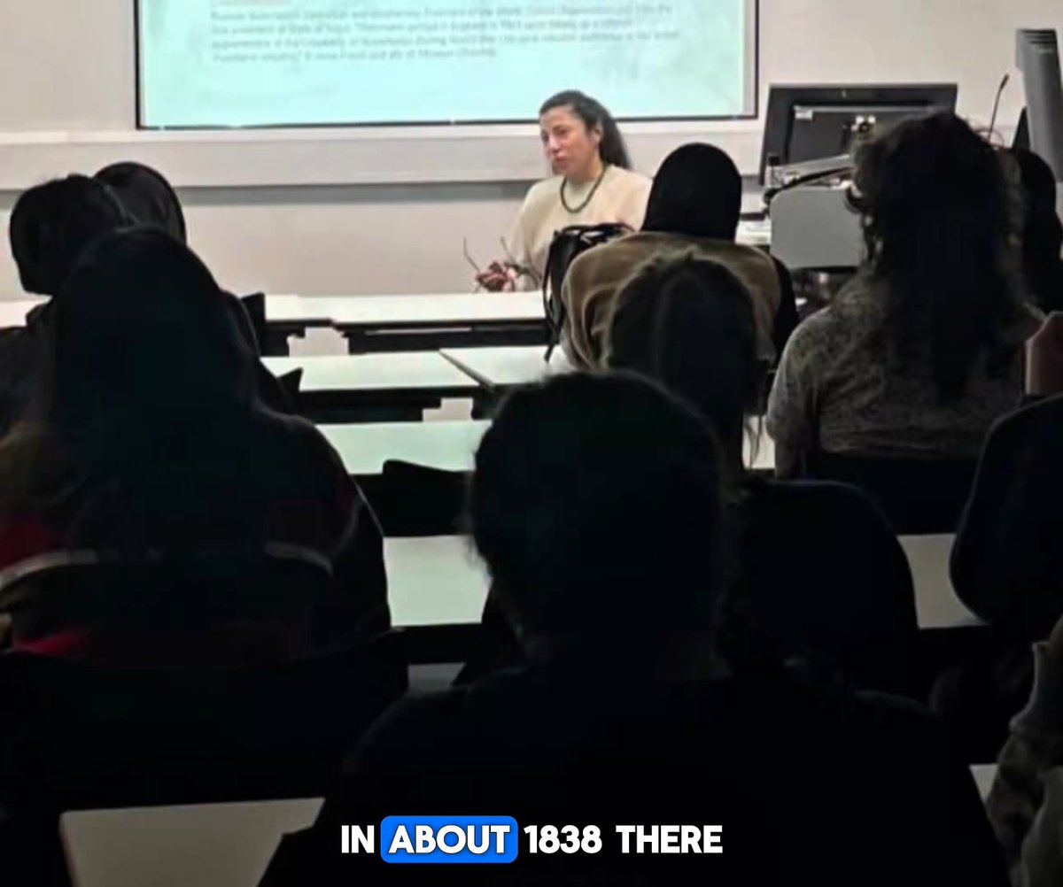 This is absolutely sickening to listen to. We have professors literally repeating blood libel in the classrooms. The blood libel that led to pogroms, exiles, and the holocaust. This demonizing of Jews isn't even a little bit related to the conflict, and if you won't call it out because you think that it is, you are part of the problem. And, wouldn't you know it, this professor, Dr. Samar Maqusi, spent years working at UNRWA. What a surprise.