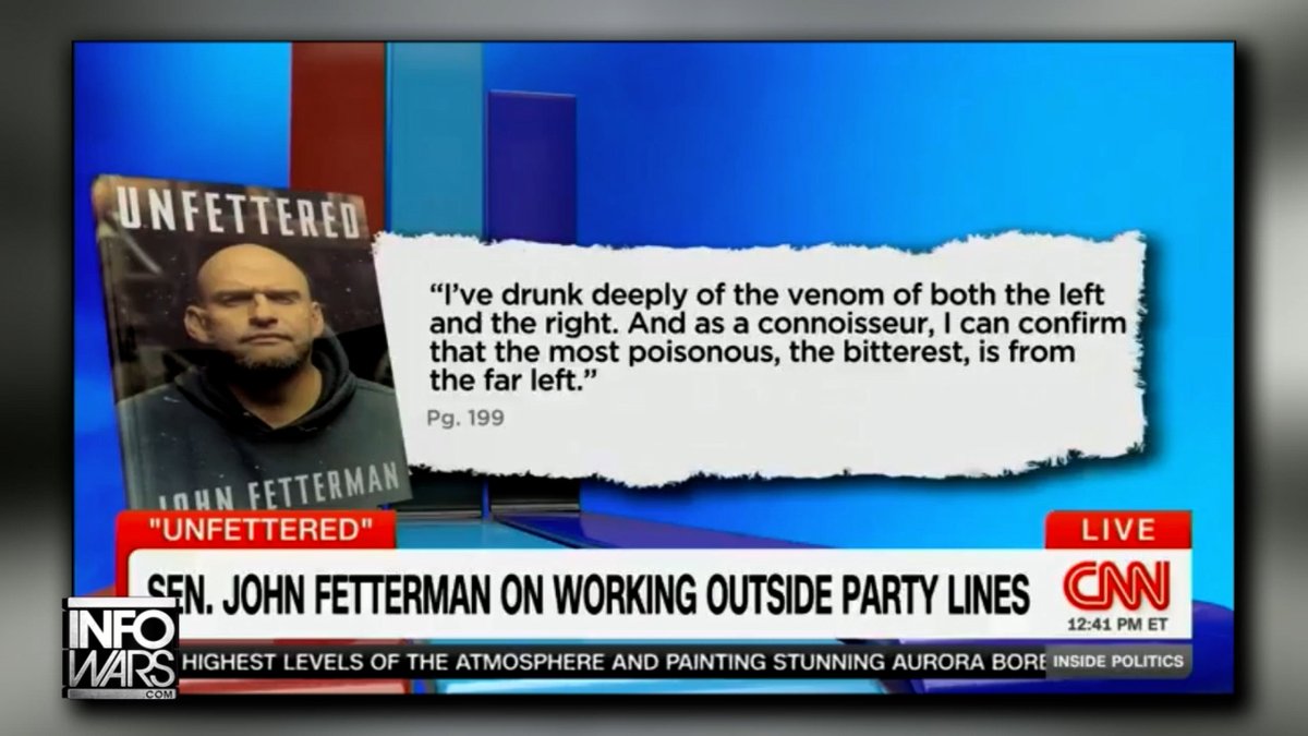 VIDEO: John Fetterman Was Right Again! Pennsylvania Senator Tells CNN That The Left Has "The Most Poisonous, Bitterest Venom" In The Political Discourse Of The United States!