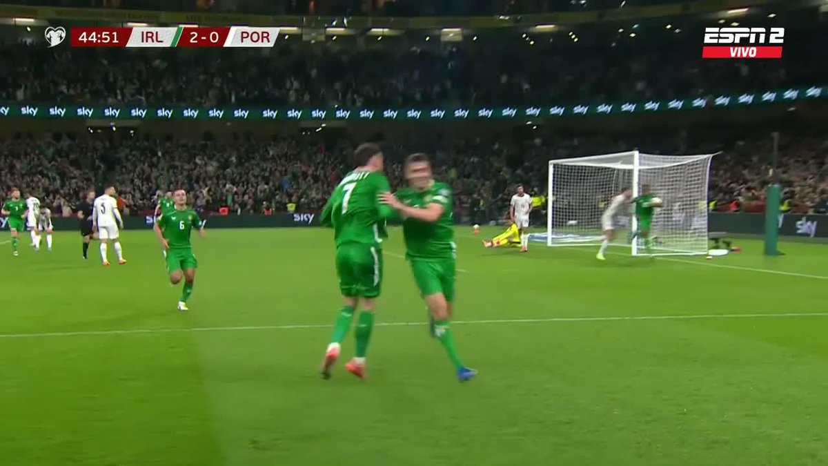 🤯🇮🇪 IRLANDA LE GANA 2-0 A PORTUGAL.