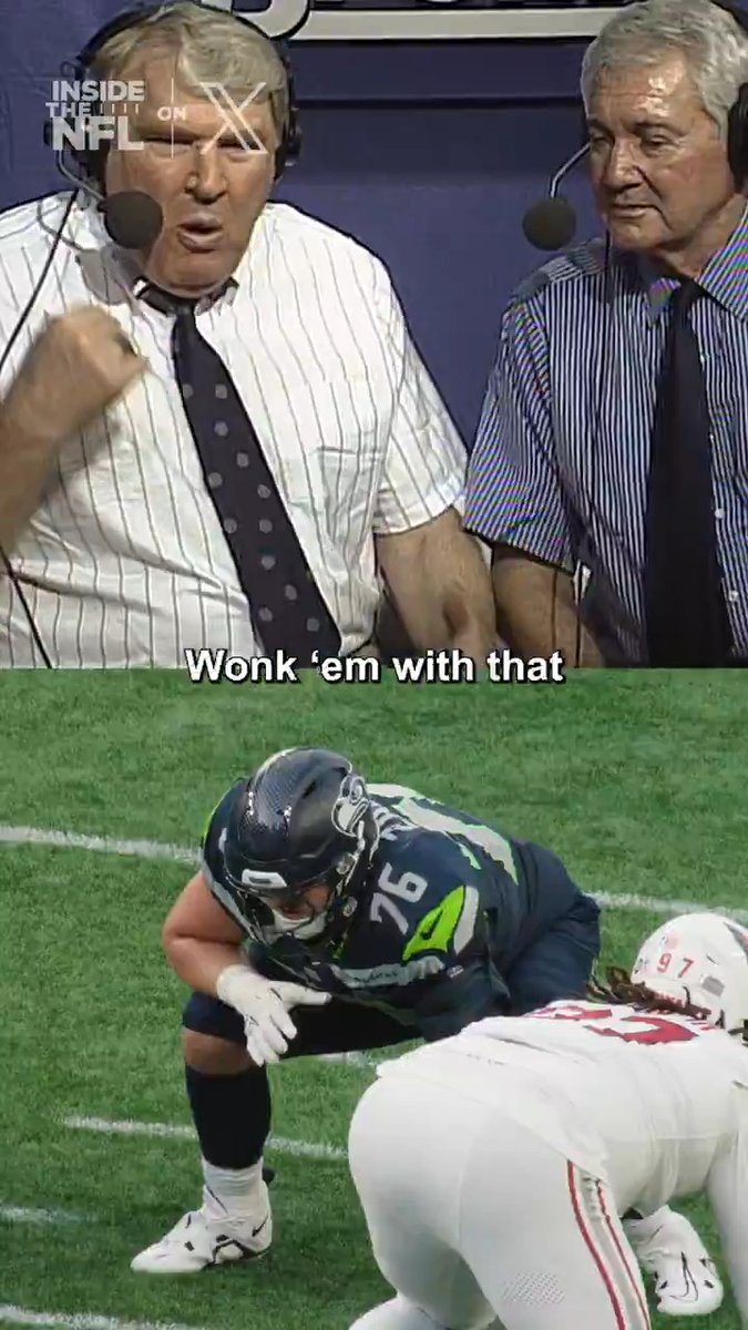 BOOM! 💥 Nobody loved offensive linemen like John Madden 💙 Seattle Seahawks