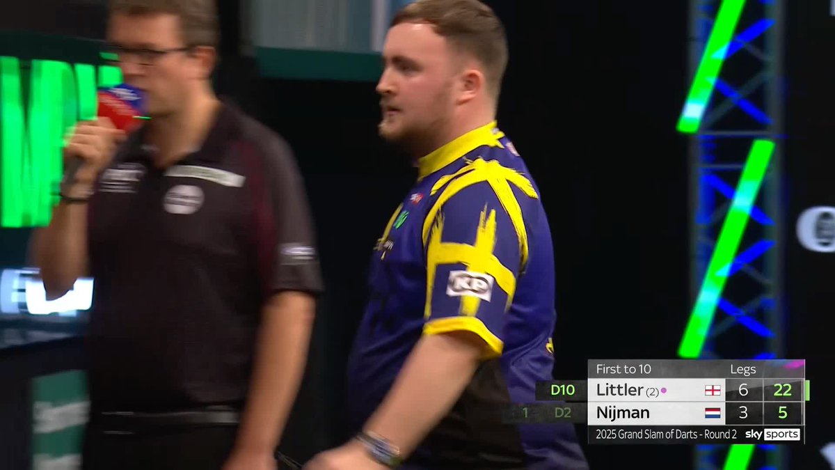 LITTLER STILL IN CHARGE! Despite a fightback from Wessel Nijman, Luke Littler capitalises on missed darts at double from his opponent to extend his lead to 7-3! 📺 #GSOD | R2