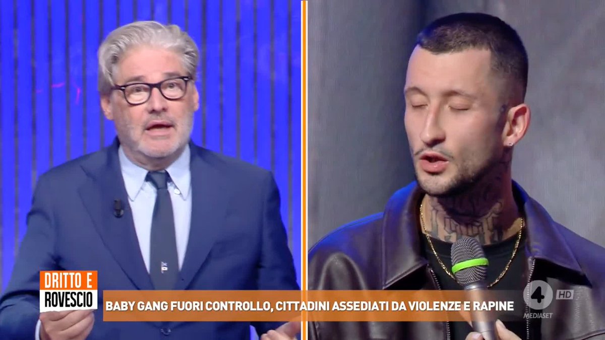 Andrea è stato aggredito da una baby gang in provincia di #Padova. Il botta e risposta tra Paolo Del Debbio e Bally, ragazzo di una baby gang, ospite in studio a #drittoerovescio