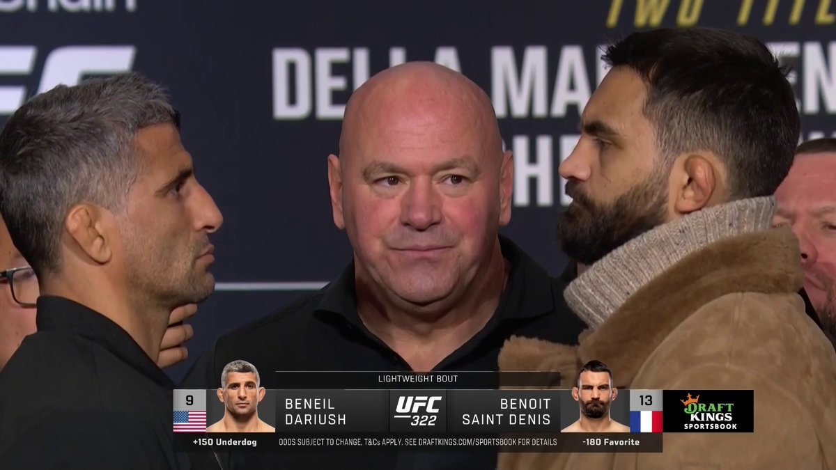 ダリウシュ×サン・デニ フェイスオフ！ #UFC
