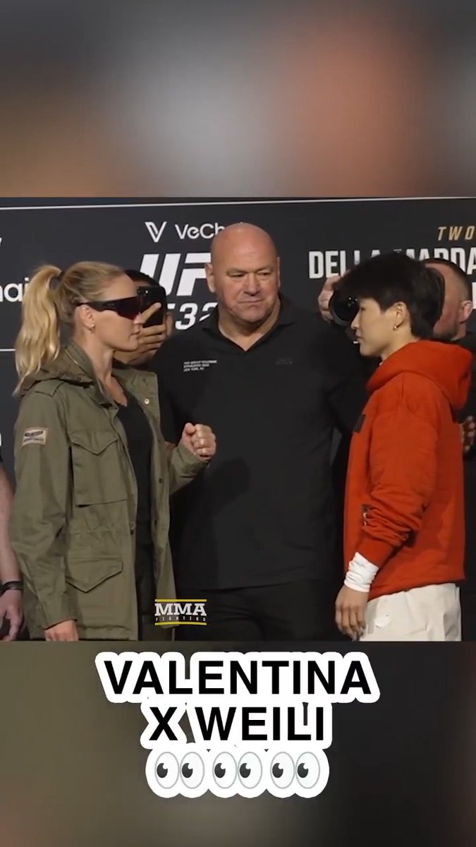 Champion vs champion! Valentina Shevchenko and Zhang Weili get face-to-face at the #UFC322 press conference