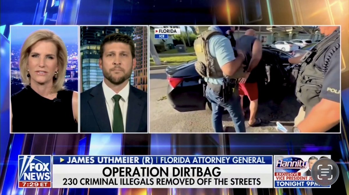 Democrats opened the borders and allowed pedophiles and rapists into our communities. I joined Laura Ingraham to discuss how Florida is cracking down.