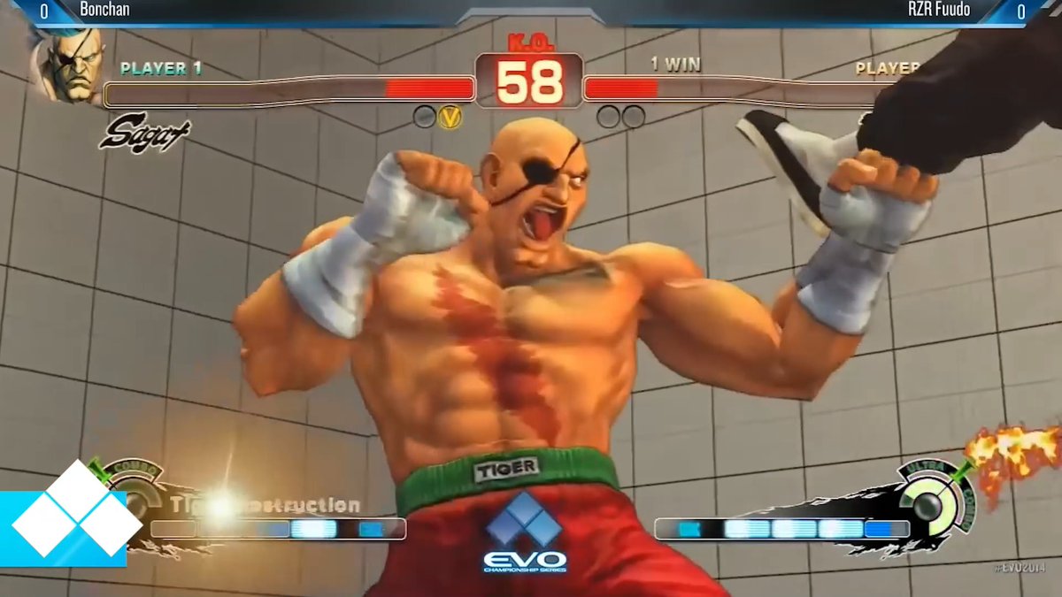 "HE'S GOING FOR IT! HE GOT IT!" Bonchan defeats Fuudo to advance to Grand Finals of Ultra Street Fighter IV at Evo 2014.