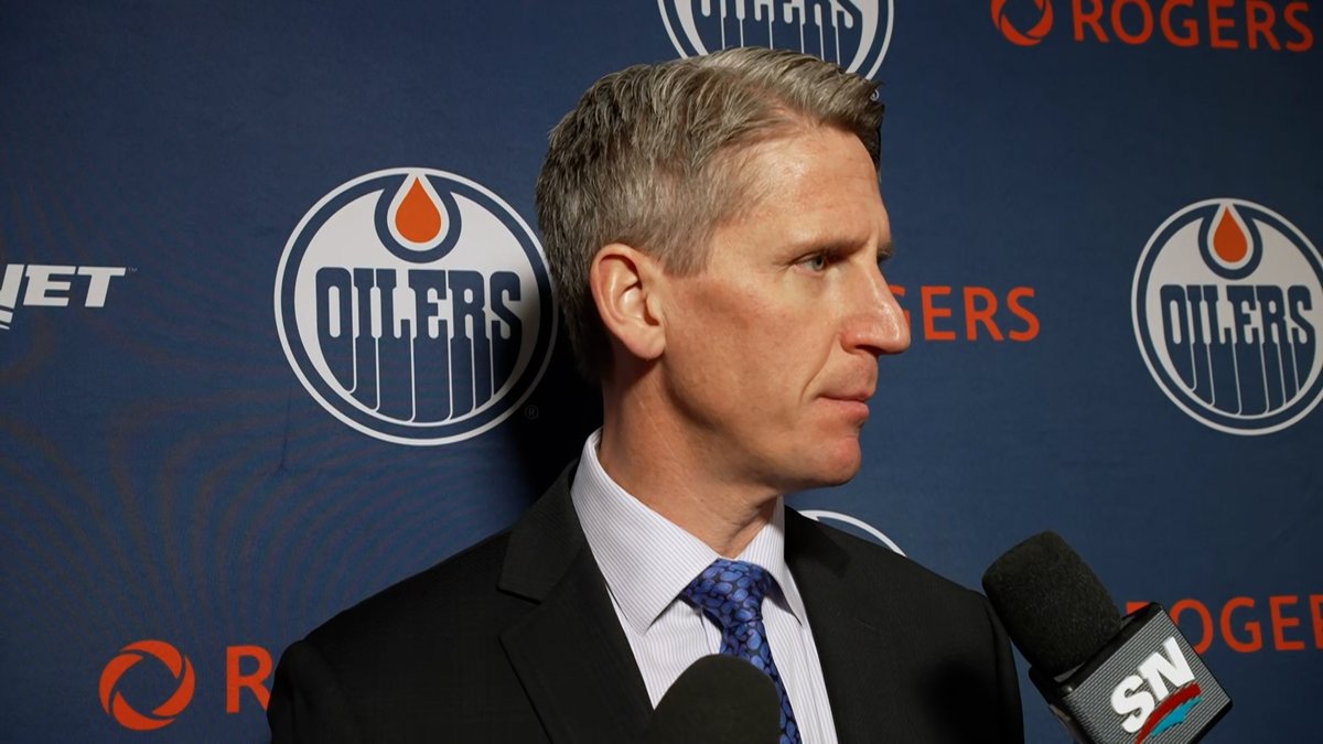 "Too often they were left alone in front of the net." Coach Knoblauch speaks after the #Oilers 5-4 defeat to the Blue Jackets. Enterprise | #LetsGoOilers
