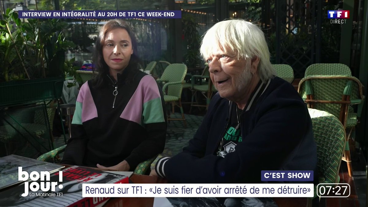 🔴 Renaud a réservé à TF1 sa seule interview à la télévision pour ses 50 ans de carrière en duo avec sa fille Lolita 💬 "Je suis fier d'avoir arrêté de boire, de me détruire, en partie grâce à ma fille aussi", confie le chanteur. ▶️ Candice Mahout dans #BonjourLaMatinaleTF1 ⤵