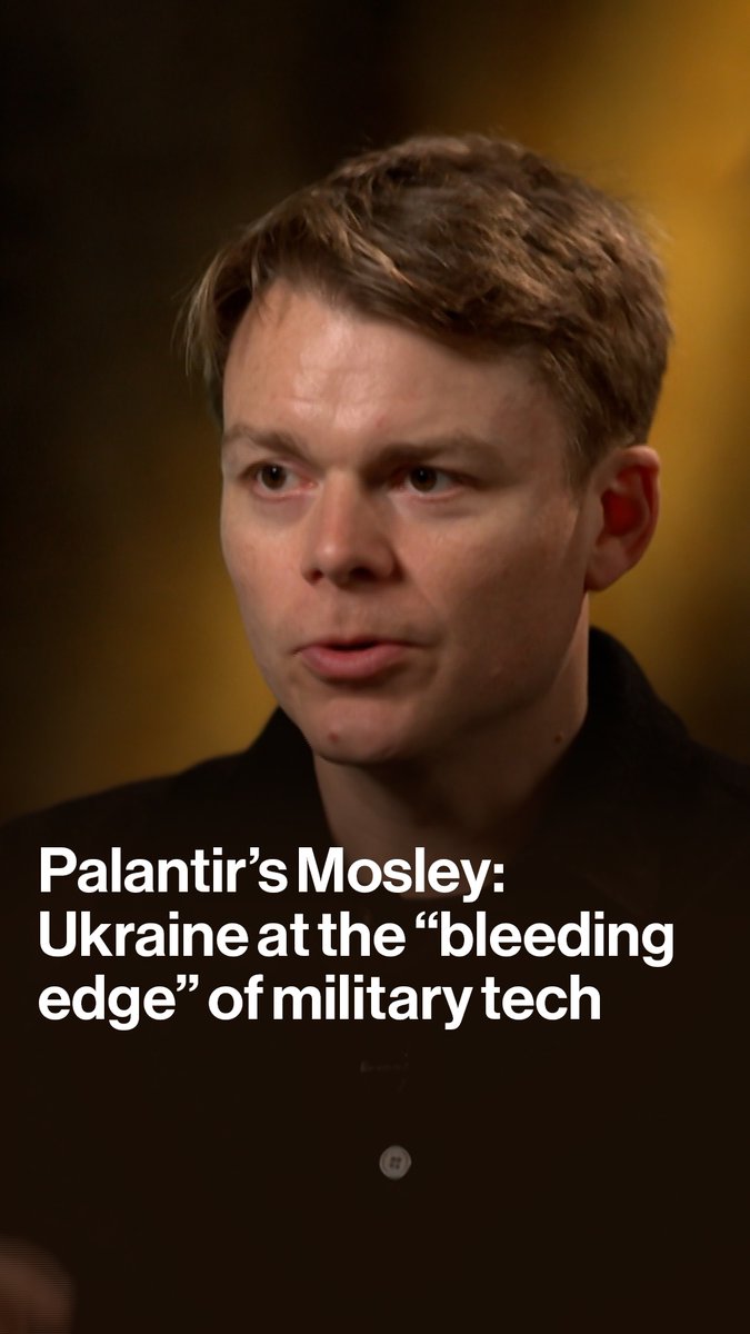 "It is the absolute bleeding edge of military technology." Louis Mosley, Palantir's UK head, explains how Ukraine is the "R&D lab for AI" in the battlefield, telling Tom Mackenzie there is an "extraordinary acceleration" in military tech innovation right now