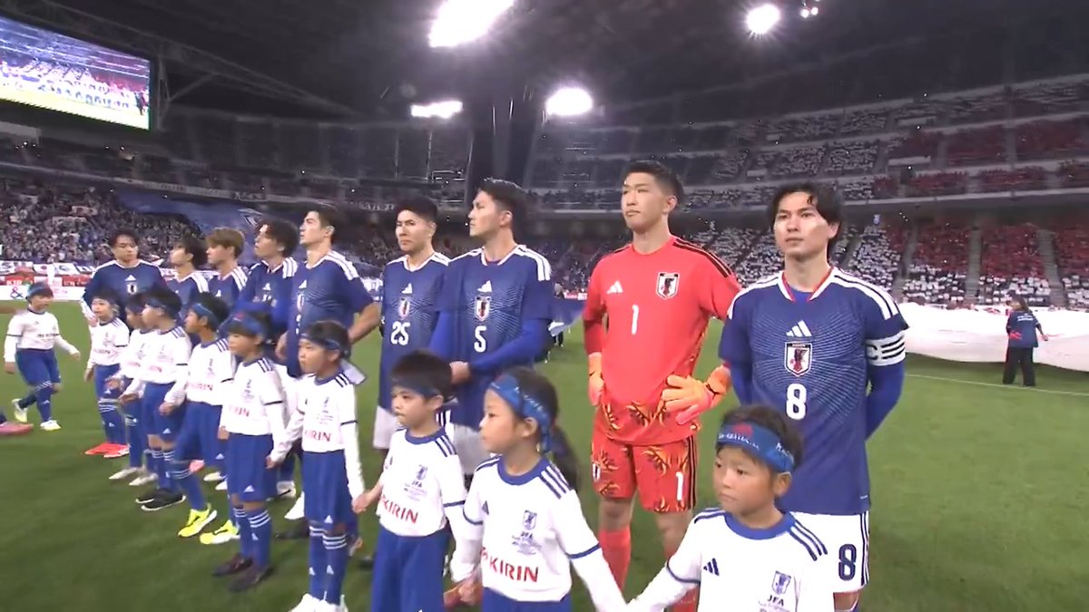 🏆キリンチャレンジカップ2025 🇯🇵サッカー日本代表 vs ガーナ🇬🇭 選手たちがピッチに入場!⚽🏟 ただいま🎥地上波 #TBS 系列で生中継🔥 #Tver でもライブ配信中⚡️ #最高の景色を #SAMURAIBLUE #jfa #daihyo #サッカー日本代表