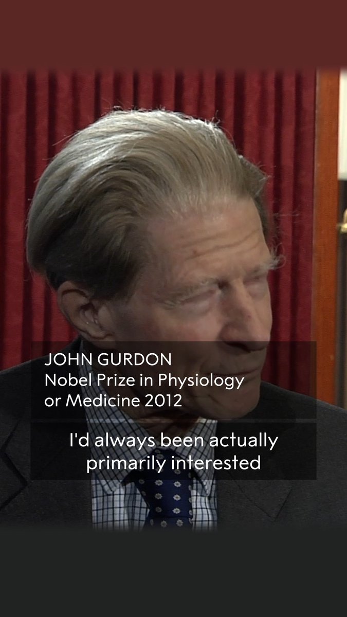 Despite an interest in biology, at school medicine laureate John Gurdon was discouraged from pursuing his studies in science. He was encouraged to instead focus on the classics, Latin and Greek. Luckily for him, when he applied to Oxford they had completely the opposite advice. Learn more about his life: