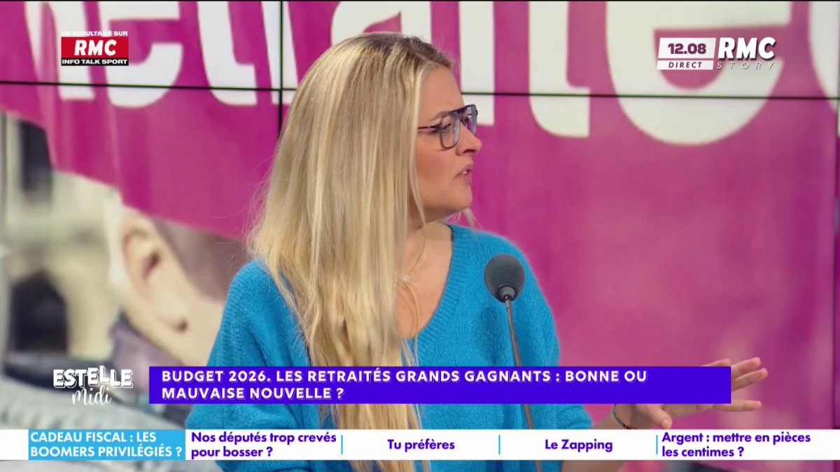 💶 Budget 2026 : les retraités grands gagnants 🎙️ Carine Galli : ""Les vieux ce sont les méchants, nous, jeunes, on est en difficulté à cause d'eux"... Mais c'est incroyable d'infuser ça dans la tête des gens ! Ils n'ont rien volé !" #EstelleMidi