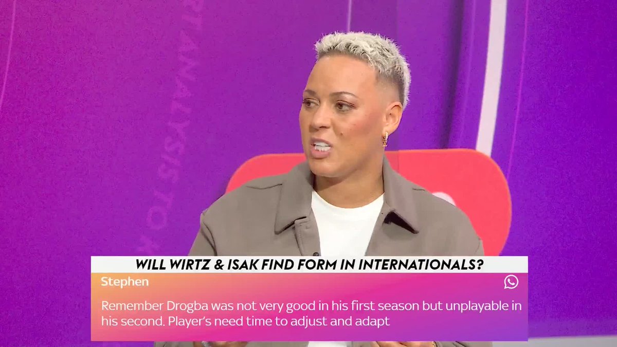 "Arne Slot needs to take him [Wirtz] out of the firing line, it's almost being detrimental to Liverpool" 😬 Lianne Sanderson believes that it's unfair to pile-on Florian Wirtz for his slow start to life at Liverpool, and that it will take time for him to come good 🔴