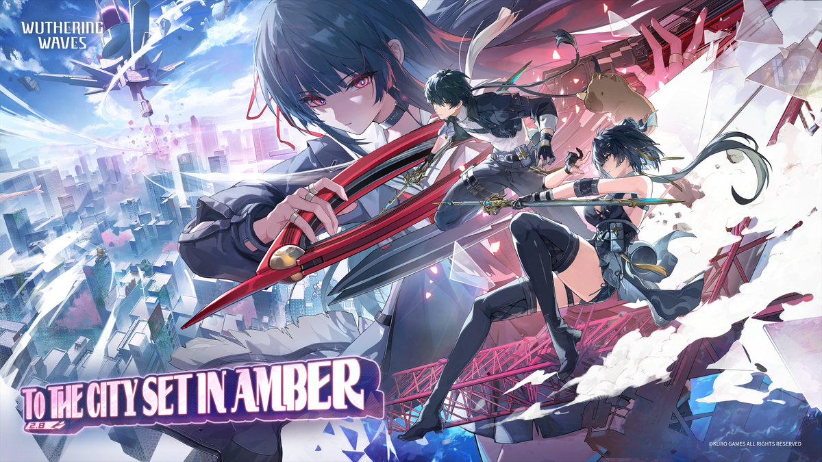 Wuthering Waves Version 2.8 Official Trailer | To the City Set in Amber I don't care how impenetrable the Tower is, I'll cut a way right into it. Wuthering Waves Version 2.8 "To the City Set in Amber" is set to launch on November 20th (UTC+8)! #WutheringWaves