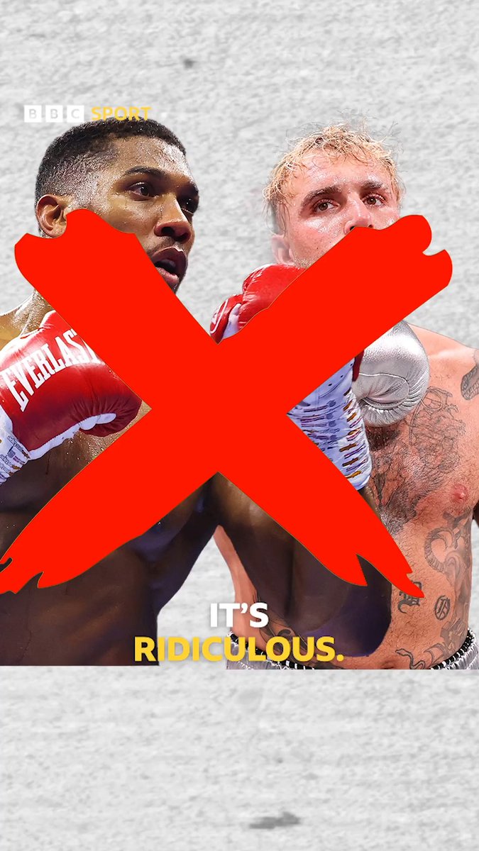 🗣 "Please stop it. It's ridiculous!" ❌ Faces from the world of boxing have weighed in on a potential fight between Anthony Joshua and Jake Paul 🥊