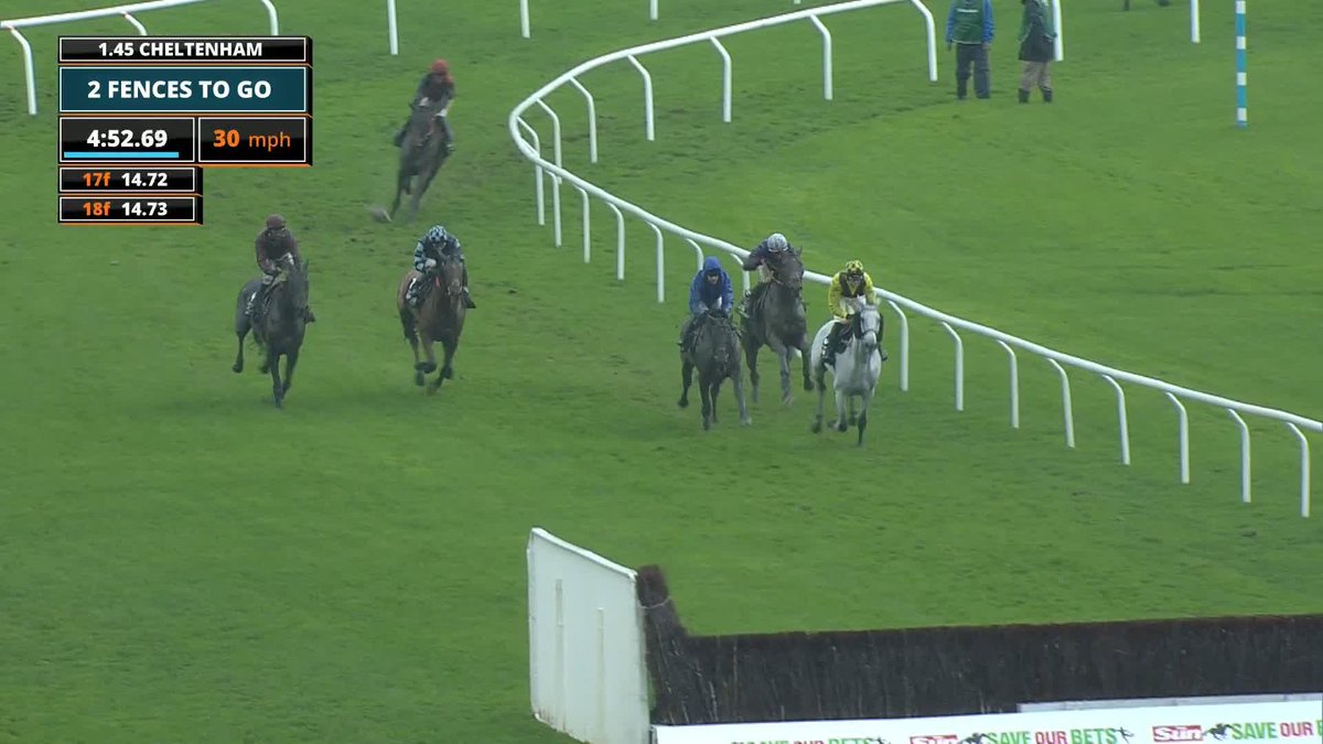 ELDORADO ALLEN FLIES OVER THE LAST! ✈️ The grey wins the Unibet Middle Distance Veterans' Chase Series Veterans' Handicap Chase 🥇 #ITVRacing | Brendan Powell Jr | Joe Tizzard Racing