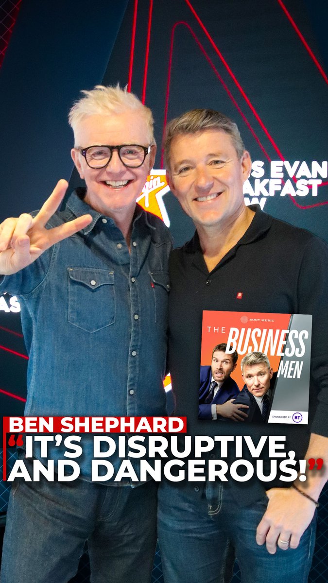 It's Disruptive & Dangerous 👀 The brilliant Ben Shephard tells us all about his new podcast The Business Men, which he hosts alongside Joel Dommett 🎙️ Catch the whole chat here: