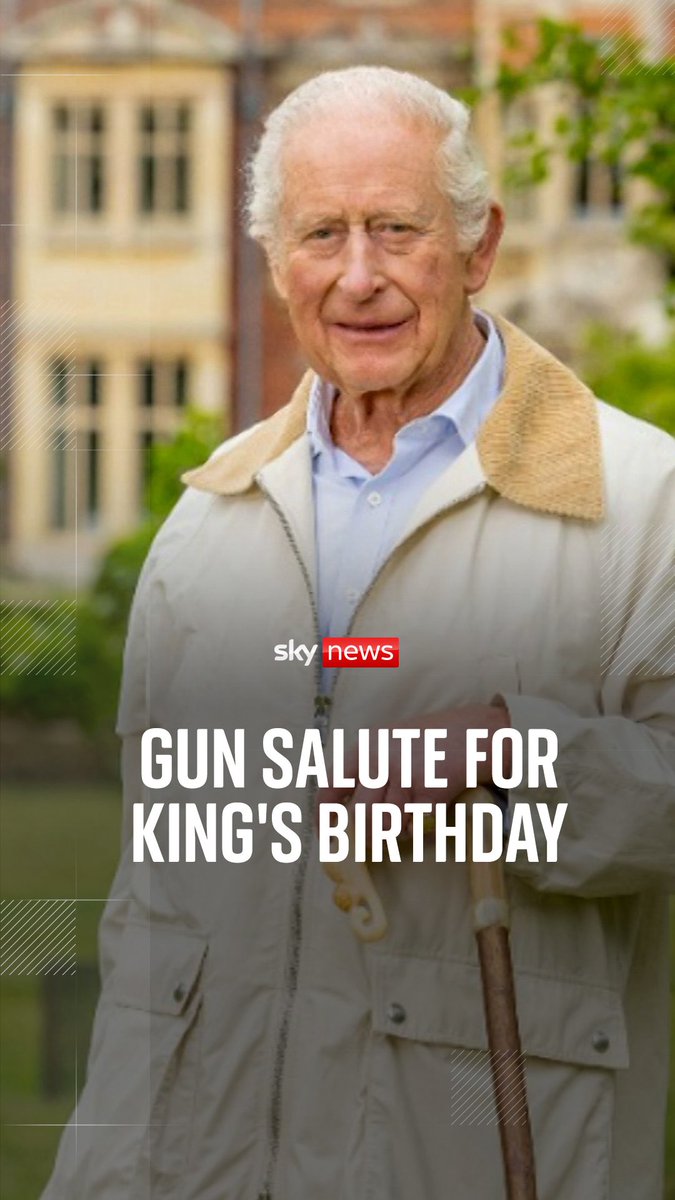 The King’s 77th birthday has been marked with a gun salute in Tower Wharf and Buckingham Palace today. The palace has also released a new picture of the King at Sandringham Estate.