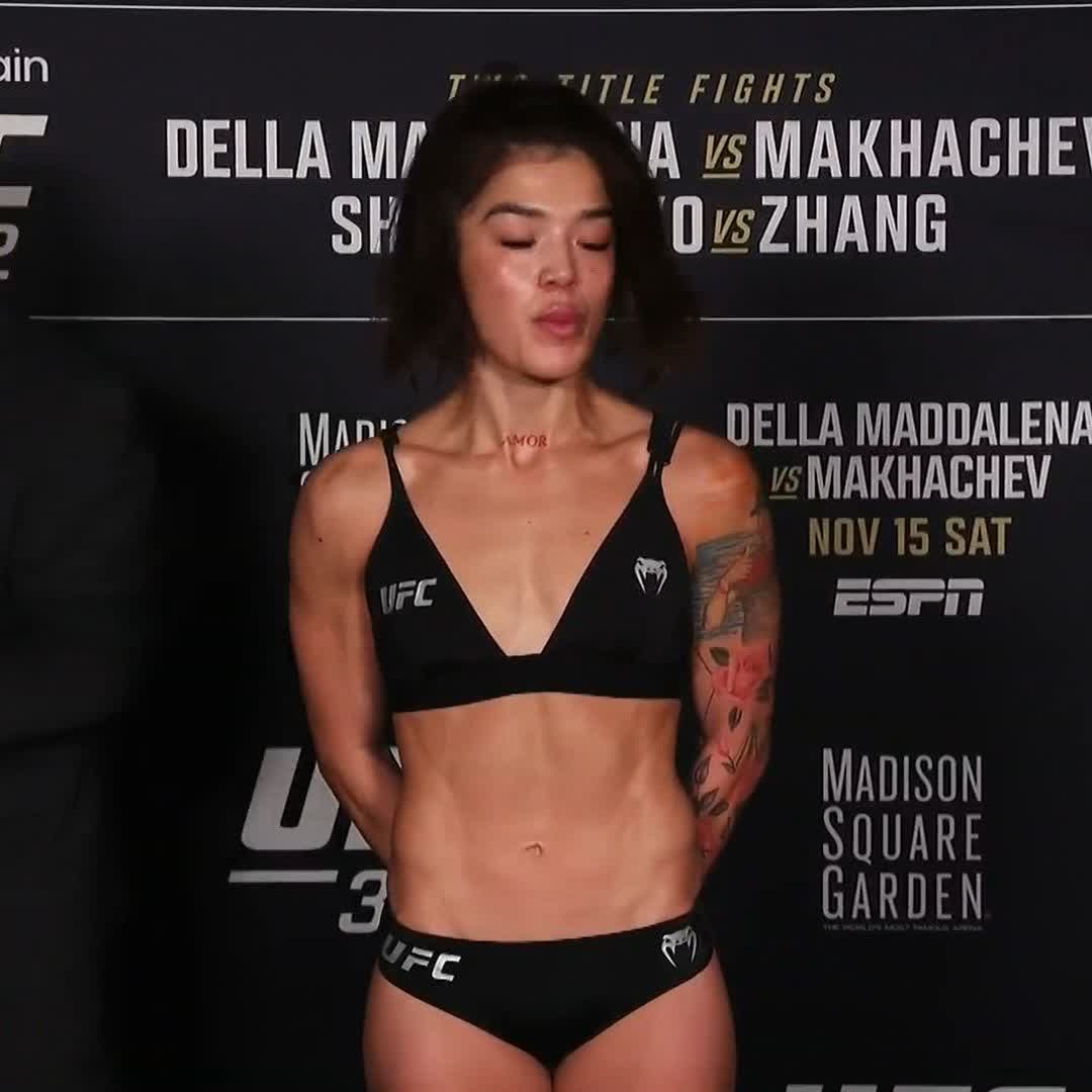 Tracy Cortez valide la pesée à 57 kg ✅⚖️ #UFC322
