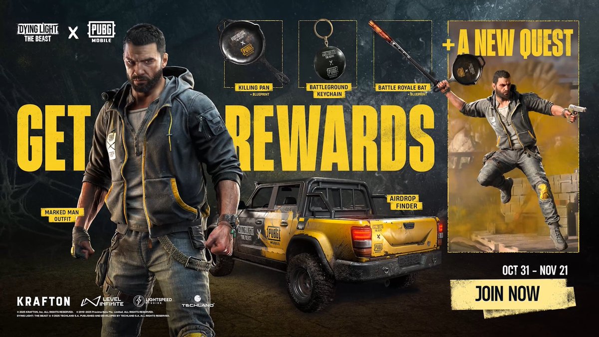 Suit up in the new Marked Man outfit & obliterate your enemies with increased XP and firepower! Sign up for PUBM Collab -