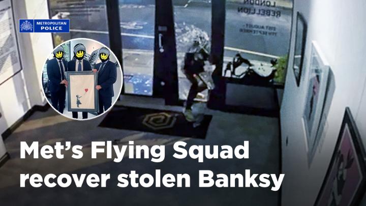 Banksy Art Heist: Man Jailed Iconic ‘Girl with Balloon’ print was stolen from London’s Grove Gallery making headlines around the world in September 2024. Within 48 hours, Flying Squad detectives arrested the thief and recovered the artwork two days later.