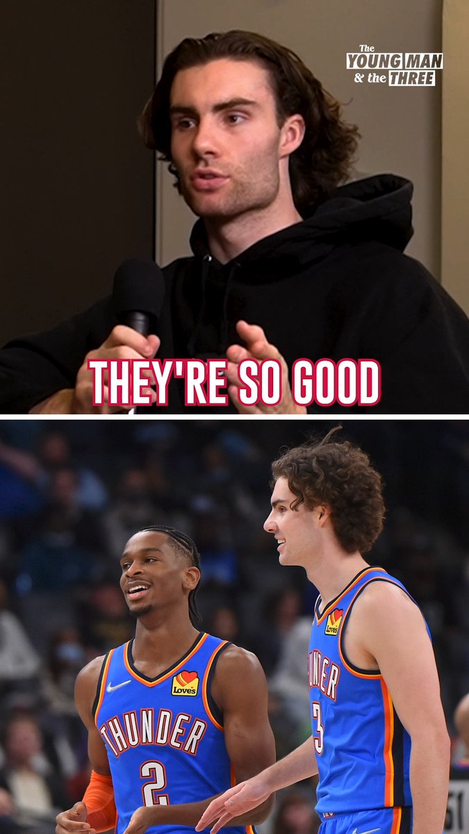 "One of the blessings is there's nothing to do in Oklahoma, so we had to hang out with each other" 🤣 -- Josh Giddey speaks on how close OKC was as a team and how they're replicating that in Chicago