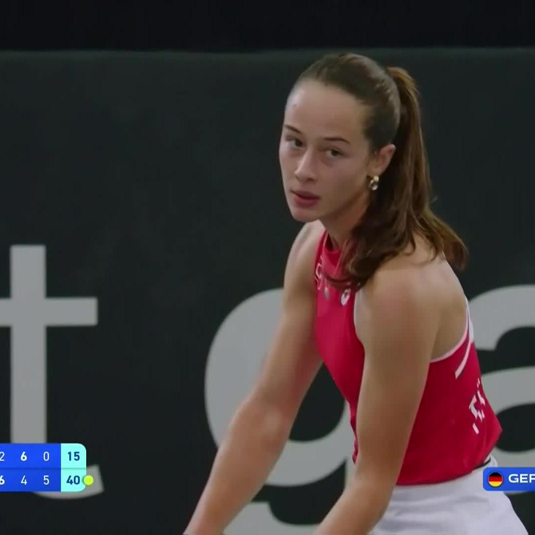 Fantastic display of sportsmanship as Zeynep Sonmez defeats Eva Lys in three sets 🤝 #BJKCup