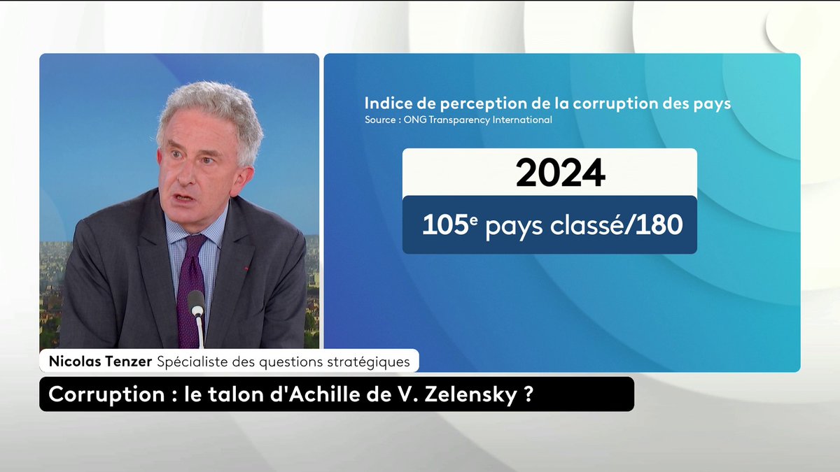 🔴 Scandale de corruption en Ukraine : "Oui, il y a corruption mais la différence, c’est que tout est désormais élucidé, public, sanctionné (...) En pleine guerre, l’Ukraine veut devenir une société modèle", analyse Nicolas Tenzer. #canal16 #ToutEstPolitique