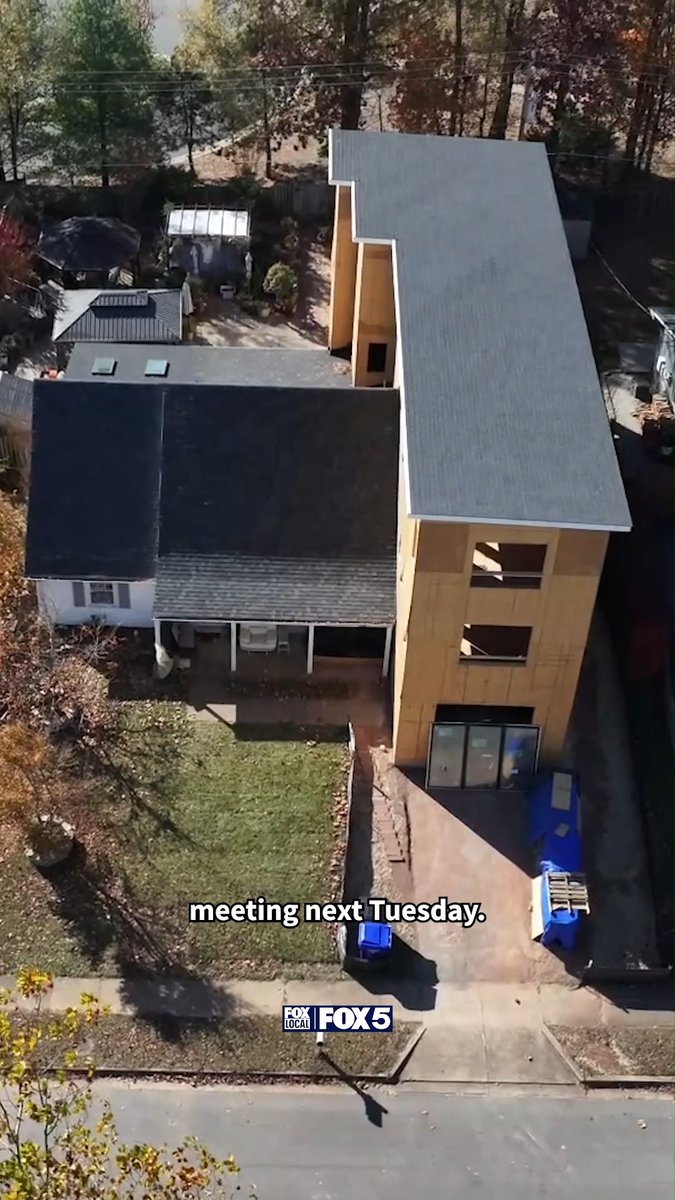 Outrage in a northern Virginia neighborhood over a new addition being built onto a house. Some say it's way out of line, even though it meets all zoning requirements.