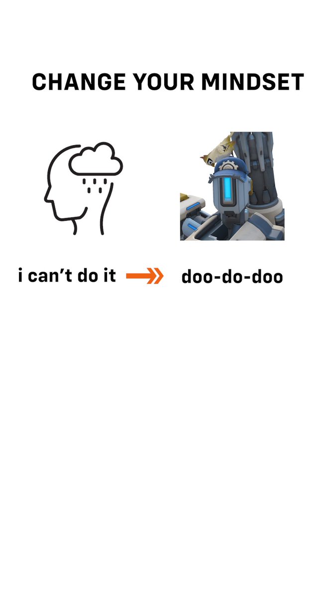 Change your mindset! ✨ Thanks Bastion, we really needed that 🥰🤖