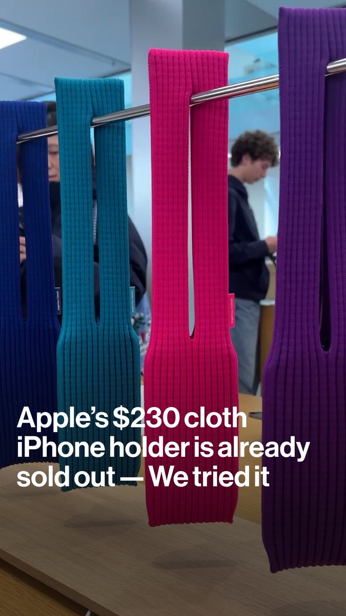 The iPhone Pocket is a wearable smartphone sling made in collaboration with Issey Miyake and it's already sold out. Samantha Murphy Kelly managed to get two and tried them out