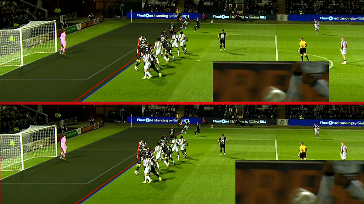 🗣️ "Fortunately, they come to the right conclusion of offside, but the lines they use to make that judgment are not accurate." Willie Collum on the importance of transparency after new lines were drawn following this offside incident between St Mirren and Hibernian ⤵️