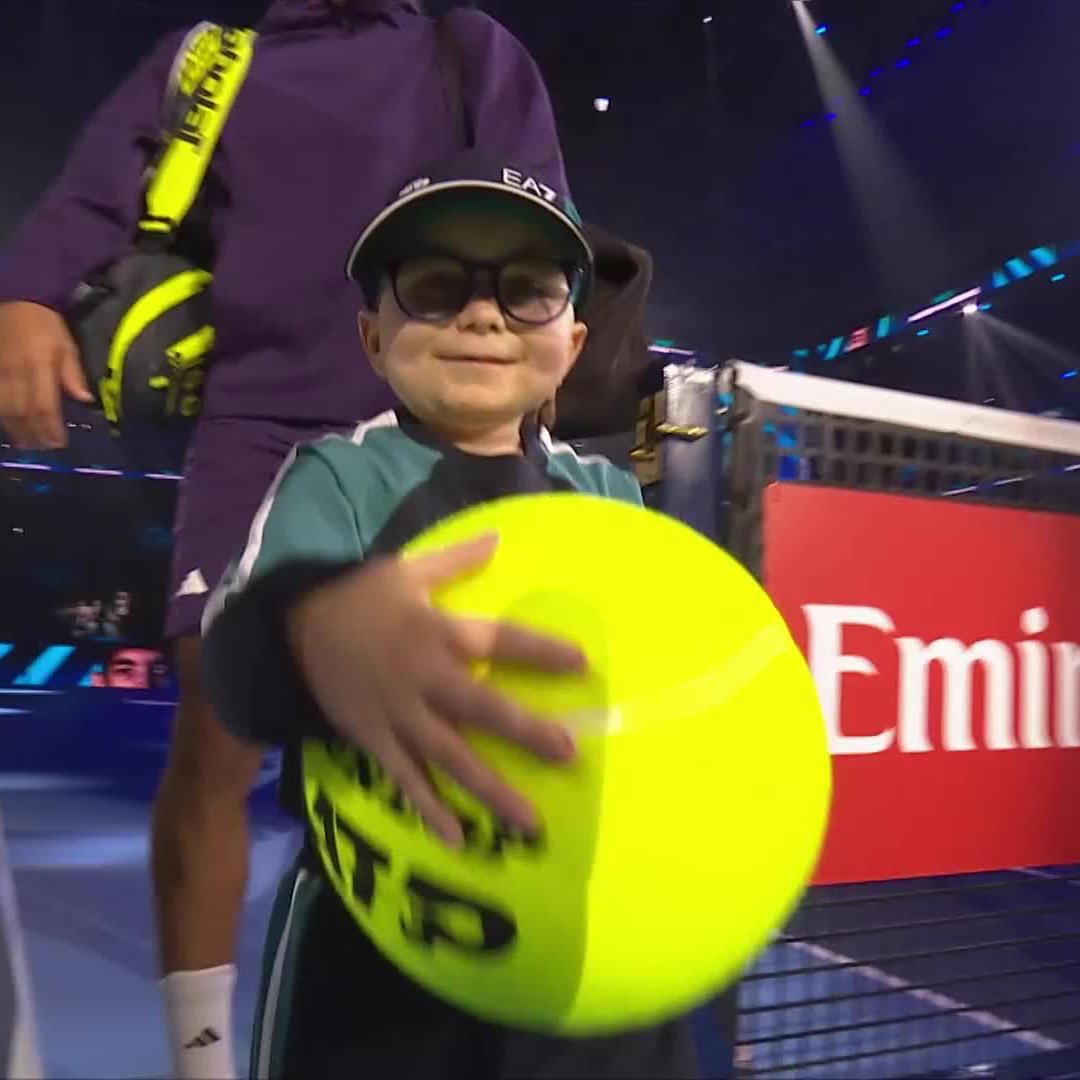 Sweetest thing we've seen all week 😭 #NittoATPFinals