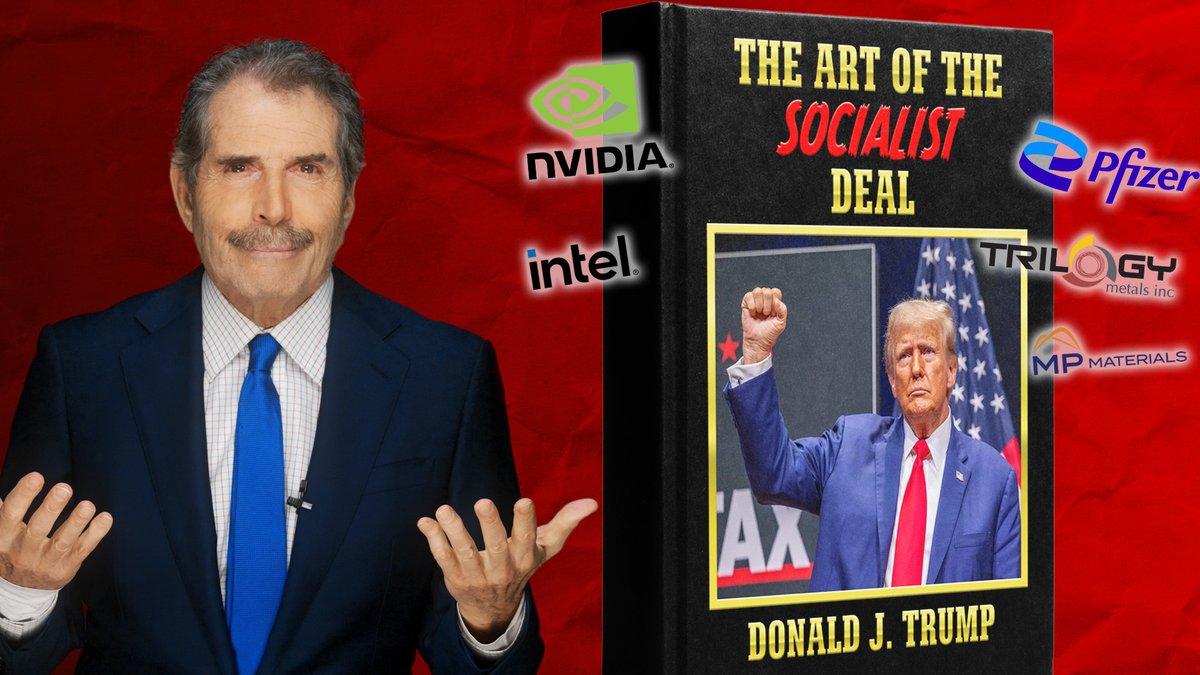 "Trump… doesn't understand what socialism is," says economist Dan Mitchell. Since socialism is government ownership of the means of production, the U.S. taking stakes in Intel, MP Materials, Nippon, and more IS socialist! Here's the BIG problem with that: