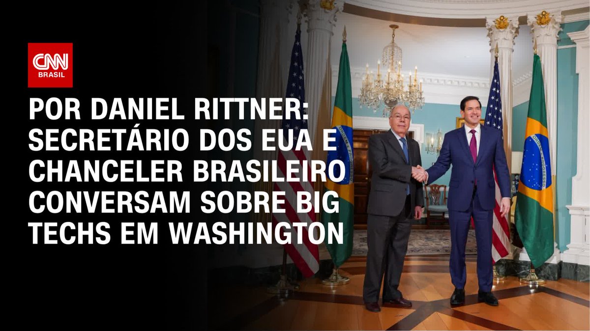 Por Daniel Rittner: Rubio e Vieira conversam sobre big techs em Washington; assista #CNNBrasil