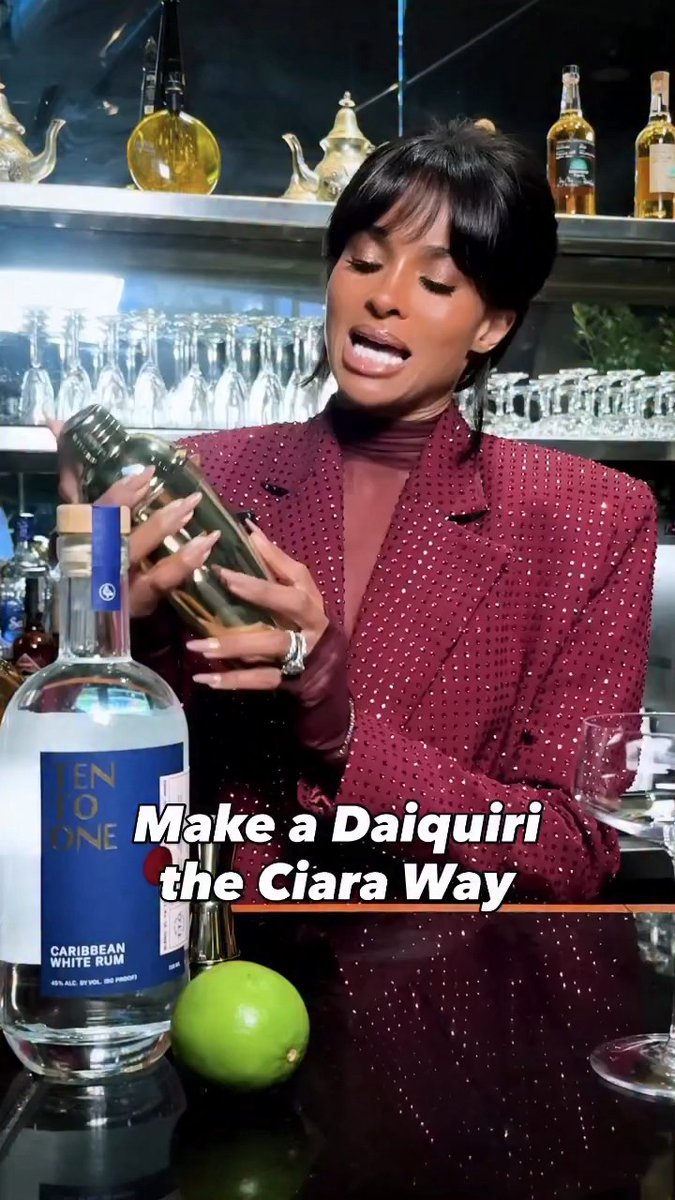 We’ll have what Ciara’s making 🤩. A deeply flavorful take on the daiquiri, this version from Ten to One stars hibiscus and holiday-ready spices 🍹✨. Save the recipe here: 🎥: Jonathan Cortizo, Emily Horng, Rebecca Guthrie, Shandi Garrison