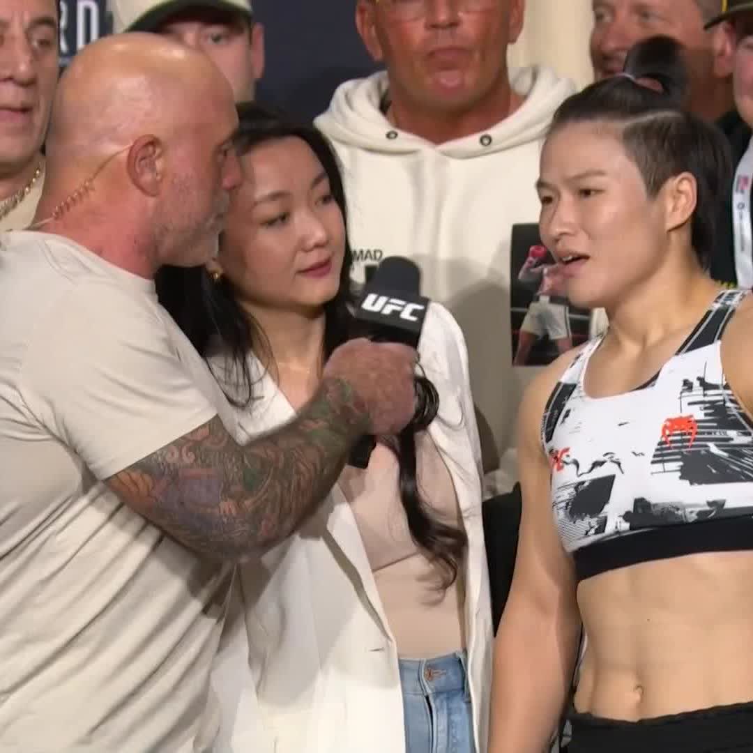 Nothing but confidence from Zhang Weili 👏 [ #VeChain #UFC322 | TOMORROW | 10pmET on ESPN PPV ]