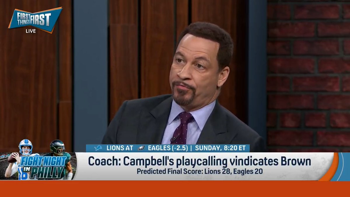 “I have the Eagles, once again, knocking off an elite team in the league. I’ve got Philadelphia 28-24. I’ve got Jalen playing one of those prove-it games. I’ve got A.J. catching a touchdown pass.” Chris Broussard is expecting the Lions to lose in Philly 👀