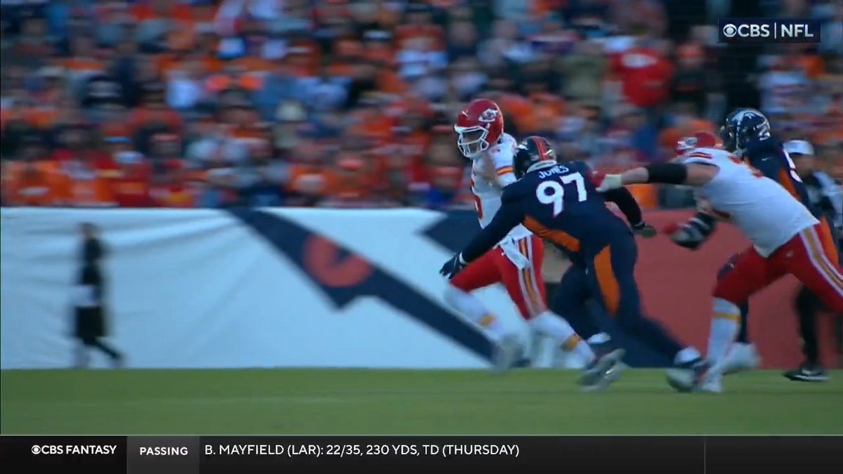 .Patrick Mahomes II has had some crazy passes against the Broncos in his career 🙌 KCvsDEN– Sunday 4:25pm ET on CBS/Paramount+