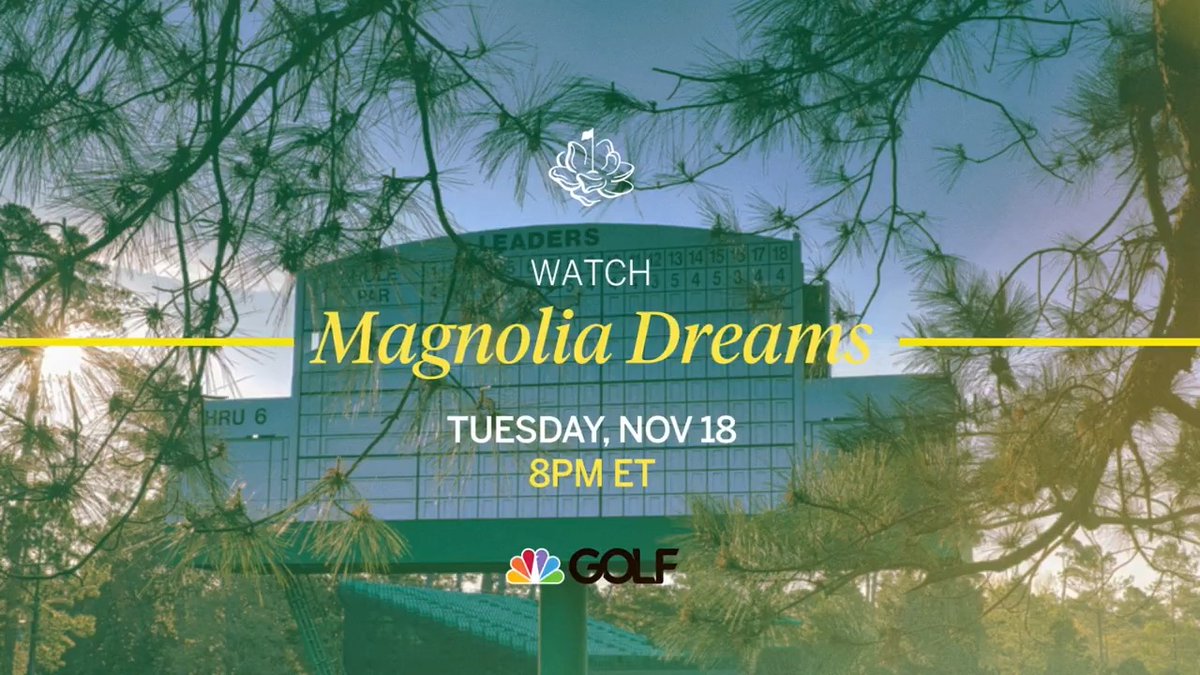 A journey unfolds, moment by moment, as the next chapter comes to life on golf's greatest stage. Watch the premiere of Magnolia Dreams, the official film of the 2025 Augusta National Women's Amateur, Tuesday, November 18th at 8p ET on Golf Channel and