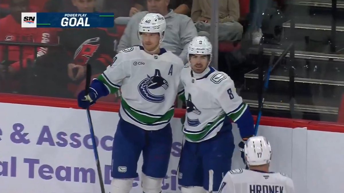 Boeser to Garland? Power play perfection. 🤌