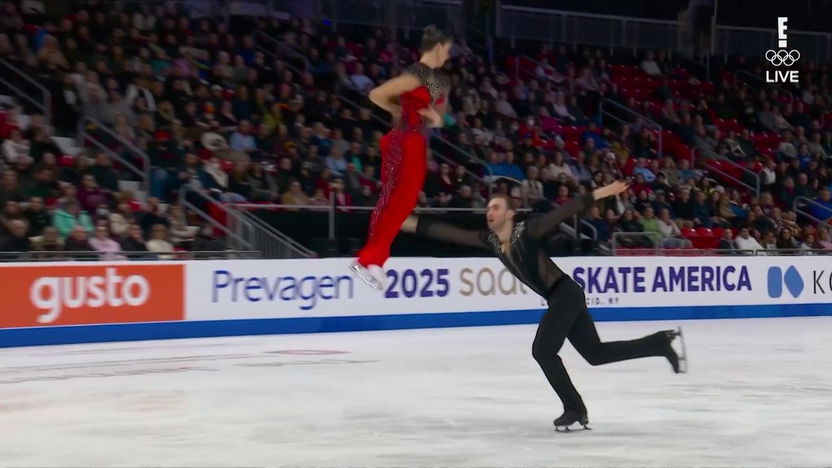 Anastasiia Metelkina &amp; Luka Berulava have made a STATEMENT, performing a season-best 78.83 pairs short program en route to what could be Georgia's first-ever Olympic medal at the Winter Games. 🇬🇪