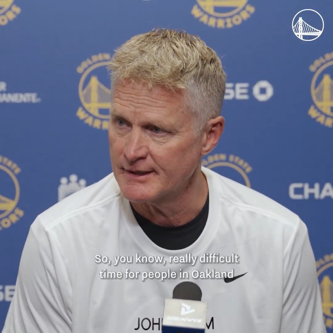 Steve Kerr comments on the devastating events in Oakland this week and the passing of John Beam.