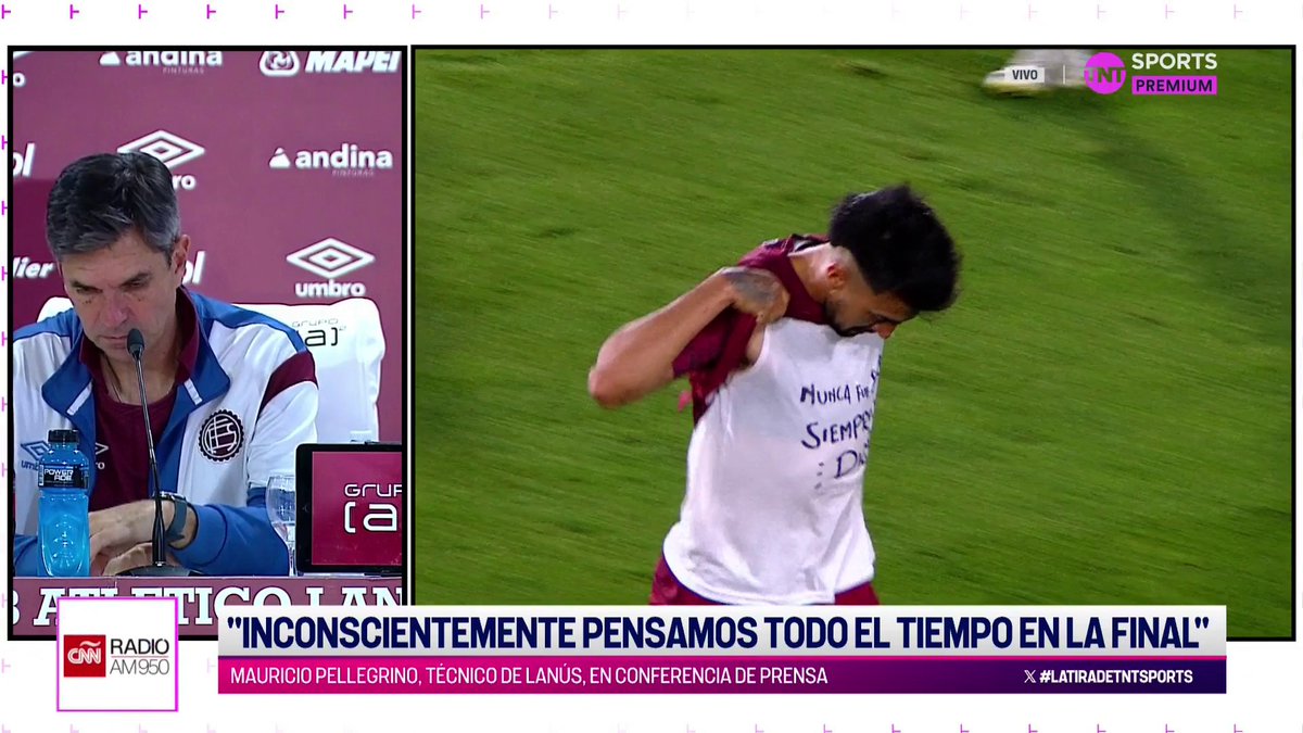 "VA A SER LA PRIMERA VEZ QUE TANTA GENTE SE DESPLAZA A UNA FINAL ÚNICA" Mauricio Pellegrino habló sobre los hinchas de Lanús y su viaje para el partido contra Atlético Mineiro por la Copa Sudamericana. #LaTiraDeTNTSports